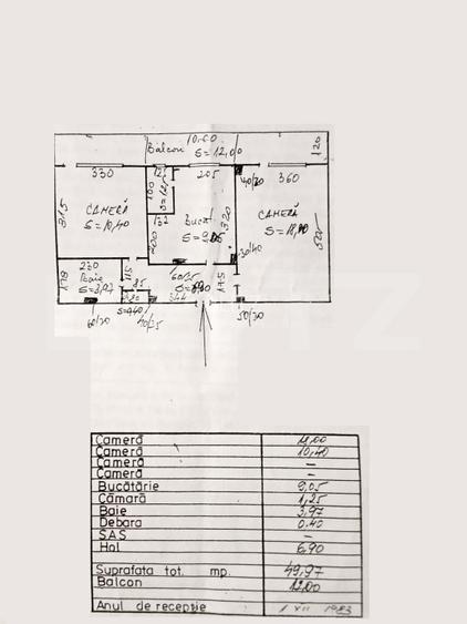Locație excelenta: apartament 2 camere, 62 mp, zona Materna, Turda - 14