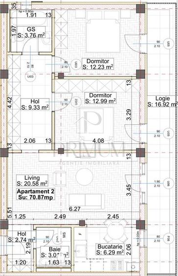 GIROC ESO - 3 Camere - 2 Bai - LIFT - Etajul 1 - Parcare inclusa - Balcon mare - 4