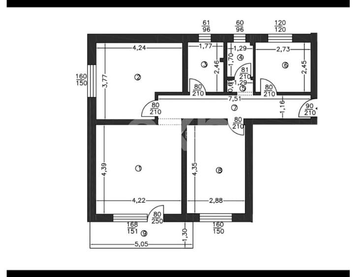 Apartament cu 3 camere, Etaj 1, decomandat | Trivale, Pitești - 11