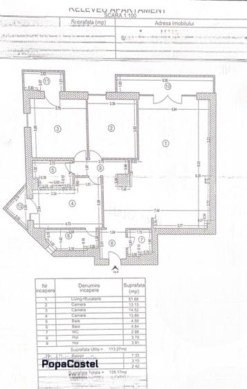 Otopeni langa aeroport apartament 4 camere et. 2/3 mobilat utilat lux, parcare - 20