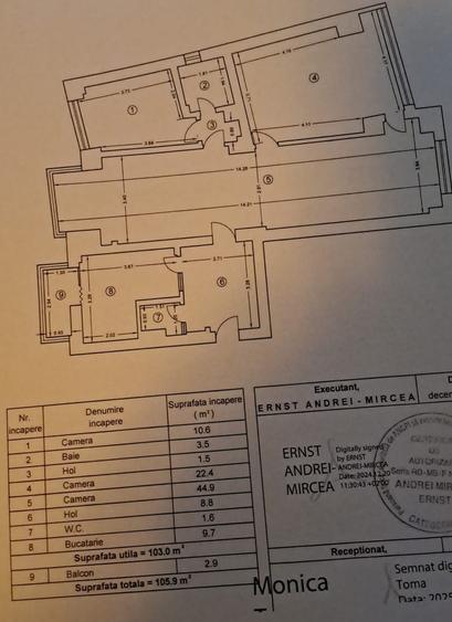 Piata Unirii - Splai - Apartament 4 camere 106 metri patrati
