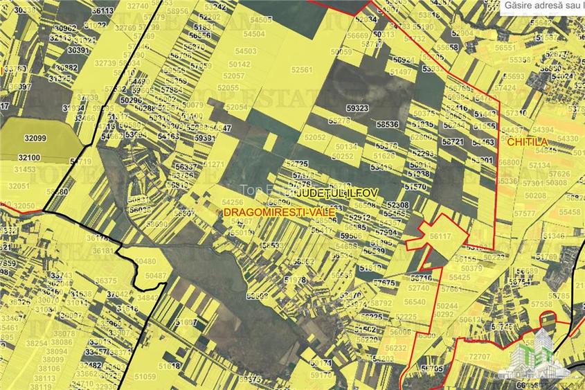Teren intravilan 1.7 ha Dragomiresti Vale-Zurbaua, deschidere 34m la strada asfa - 12
