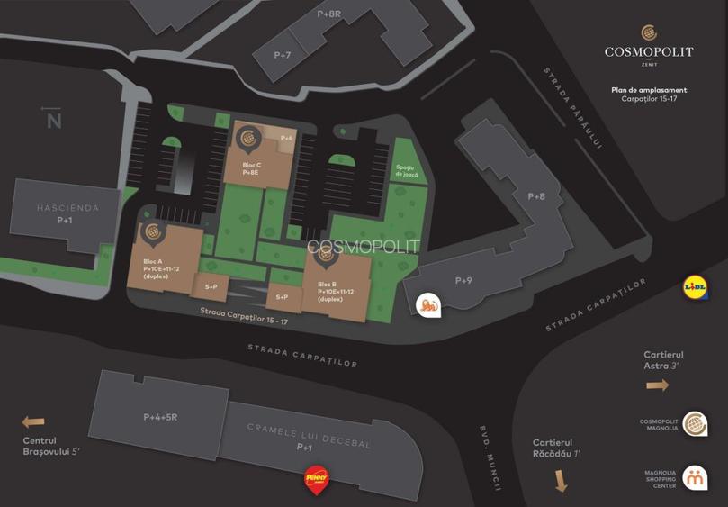 Apartament 2 camere | Cosmopolit Zenit | Răcădău - 1