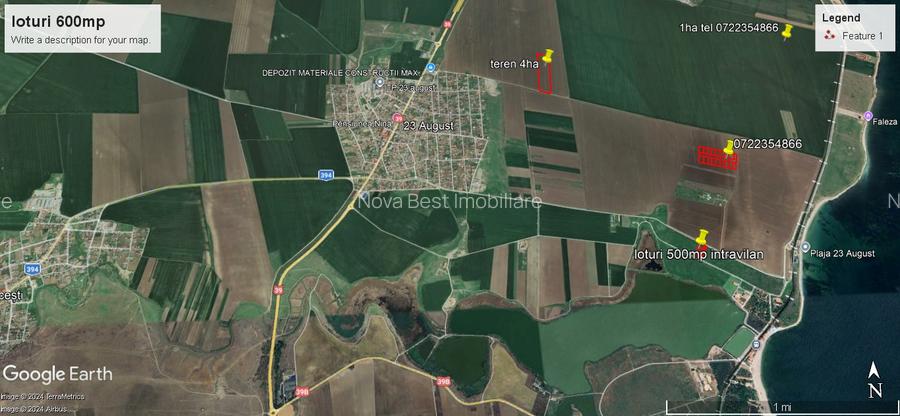 23August-teren extravilan loturi sup. 600mp front stradal 27m pt investitii - 2