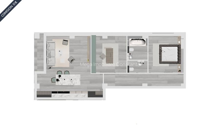 ✅Dezvoltator: Apartament decomandat, 3 camere, 2 băi | Tomis Plus - Palazu Mare - 1