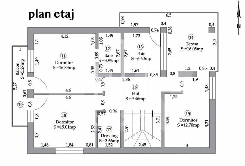 Casa individuala cu 5 camere, 150mp utili+2 terase, 487mp teren - 1