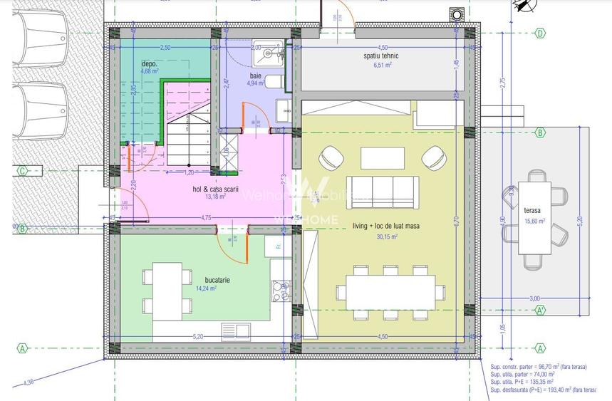 Casa intabulata, teren 700mp Tocile Sibiu - 3