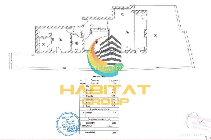 Biblioteca Nationala Unirii Apartament 3 Camere 2 Bai Terasa 131mp  Comision 0% - 8