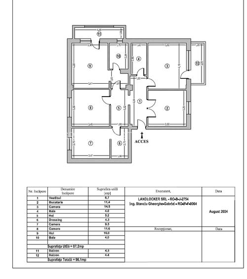 Apartament 4 camere – Ultracentral – 96 mp - Renovare completa 2024 - 1