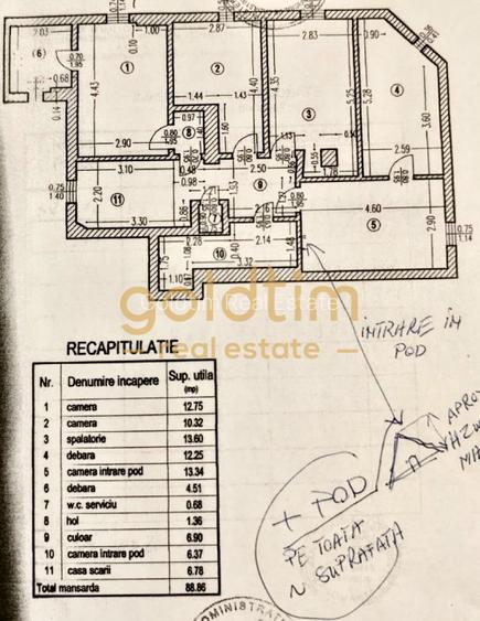 Vila interbelica D+P+1+M+spatii comerciale 340mp/necesita renovare/Gara de Nord - 14