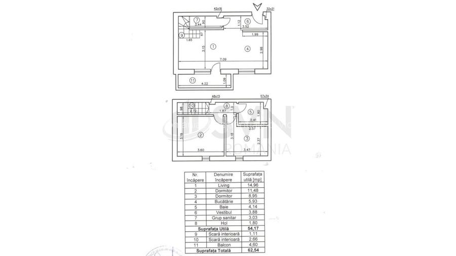 REA1027397 Apartament 3 camere I Duplex I Centrala Termica I De inchiriat - 11