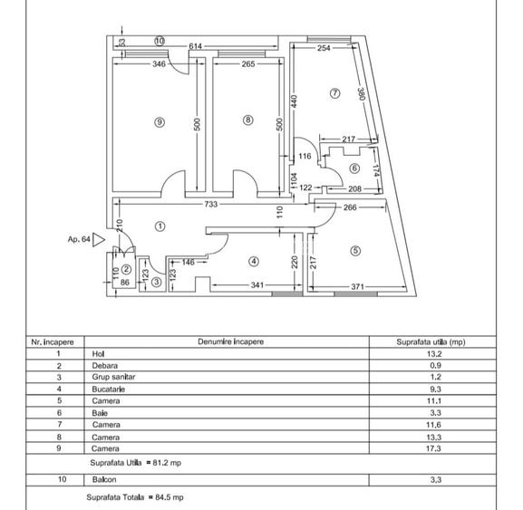 4 Camere Decomandate - TOMIS NORD // CIREȘICA - 16