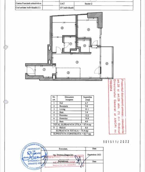 3CAMERE ONE VERDI PARK | Etaj 13 VEDERE PANORAMICA - 15