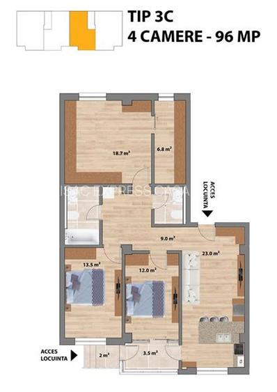 Apartament 4 camere + gradina proprie | intrare Valea Adanca (3,8 km fata de Pal - 22