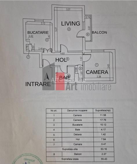 Apartament cu 2 camere de vanzare-Drumul Taberei-1 Mai-Favorit - 7