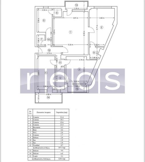 DE VANZARE AP 4 CAMERE 120 MP CISMIGIU-LIPSCANI | CIRCULAR | PARCARE - 16