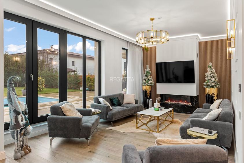 VILA UNICA CU PISCINA SI GARAJ INCALZITE IN PARADISUL VERDE - 25