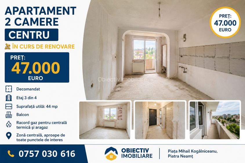 Apartament 2 camere Centru - Piatra Neamt ,ETAJ 3 - 4