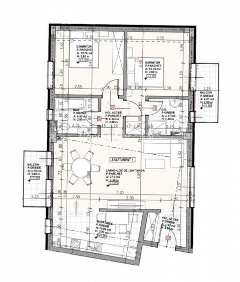 Apartament 3 camere de vanzare in Someseni, Cluj Napoca - 6