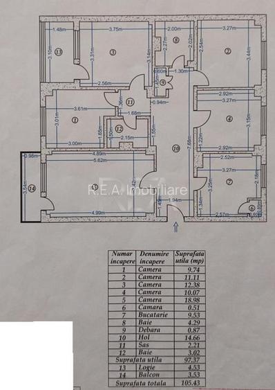 4 camere Chisinau decomandat,centrala,inst. schimb.,et. 5,an 1981,105 mp - 9
