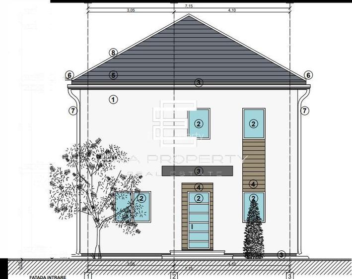 Duplex 4 Camere teren 300 mp  -Locație Centrală, Sura Mică - 5