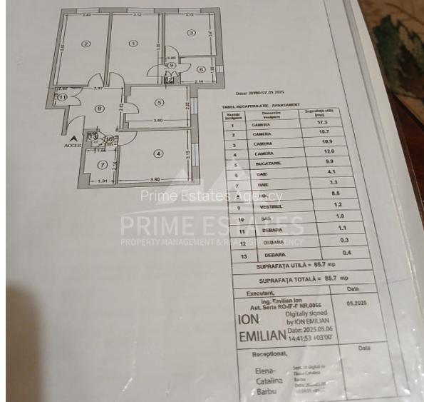 De vanzare apartament 4 camere  Teiul Doamnei -Lacul Tei - 10