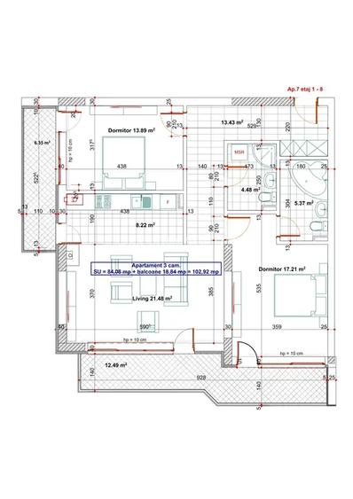 Apartament 3 camere Nou | Marriott - 13 septembrie | Finisaje Lux - 13