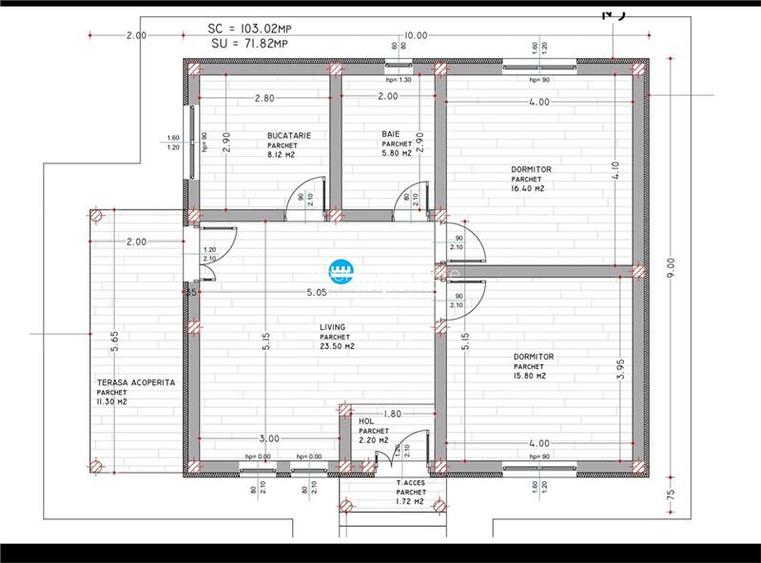 Casa parter de vanzare in Barnova, teren 400 mp si terasa acoperita - 3