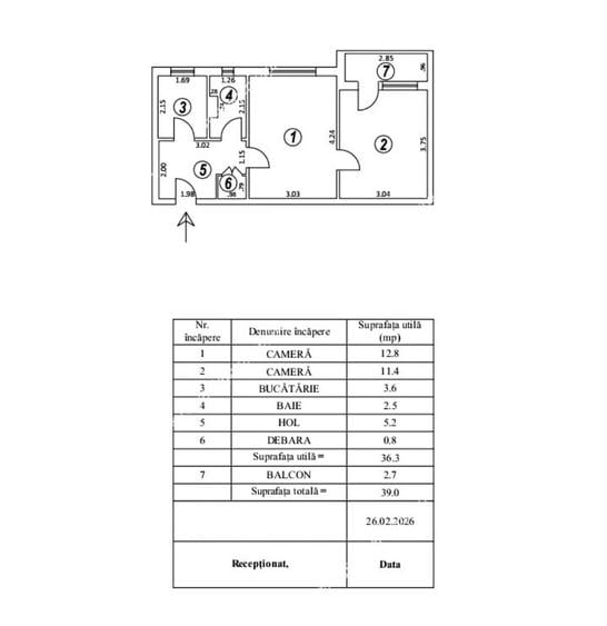 Apartament cu 2 camere la numai 39.900 euro! - 8