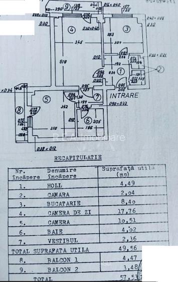 2 camere Moșilor, an 1982, metrou, 57 mp - 8