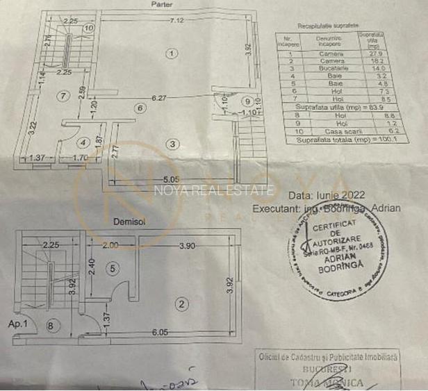 Apartament 3 camere 100mp + curte 40mp in zona Crangasi | Bloc NOU - 8