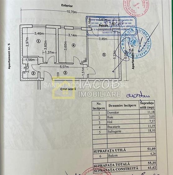 Apartament 2 camere decomandate, etaj 1, str. Mioritei Bacau - 17