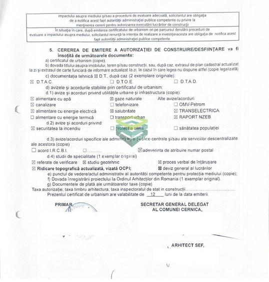 Teren Cernica - Oxigenului - Urbanism de construire -  2.211 mp - 9