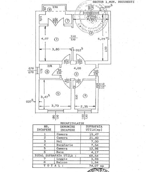 Apartament 3 camere Piata Domenii, centrala proprie, garaj, comision 0 ! - 34