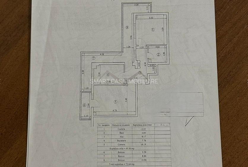 Apartament 2 camere Targu Cucu etajul 1 - 8