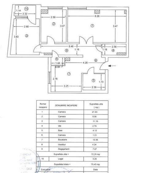 Apartament 3 camere Magheru KFC/Metrou Romana - 10