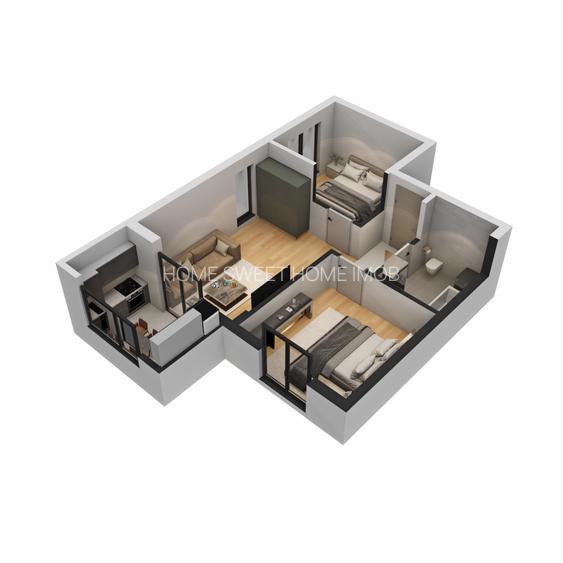Apartamente 3 cam | 60mp - 72 mp | Comision 0 | Militari Residence | Bloc 2025 - 1