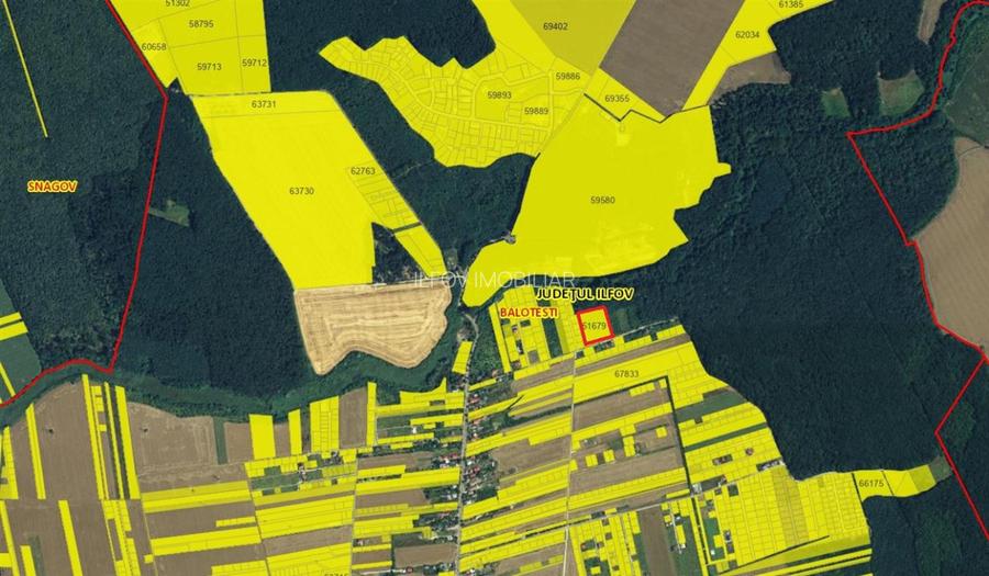 Teren intravilan Balotesti 9782mp 96ml deschidere langa padure - 7