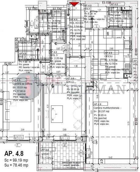 Apartament cu 3 camere si 3 bai langa Mall Veranda - 2