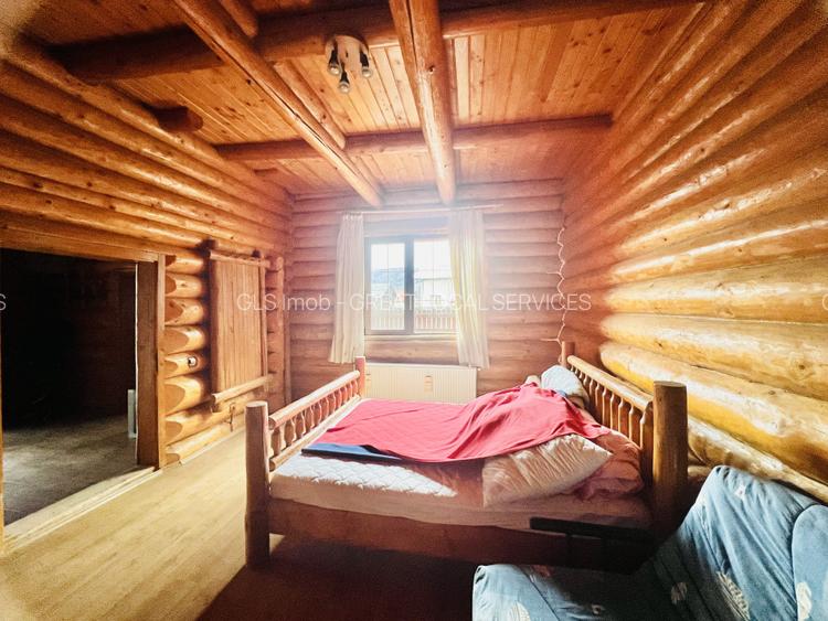 Cabana vânătorească din lemn cu vedere spectaculoasa, langa Castelul Cantacuzino - 19