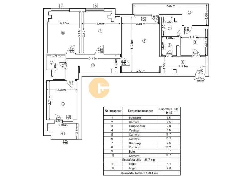 100 mp Ultra-Central: Apartament 4 Camere pe Bd. Independenței (Fără Risc) - 1