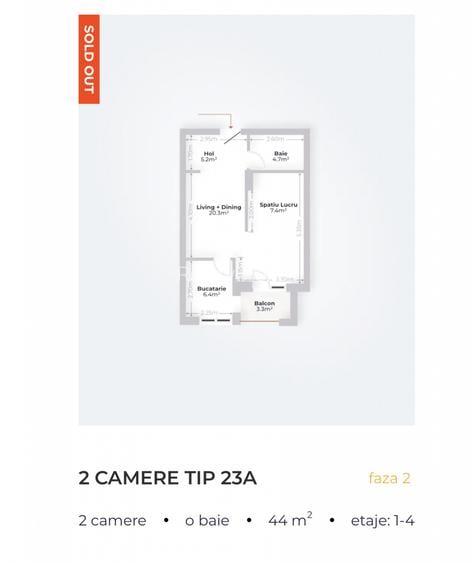Apartament 2 Camere cu Parcare Subterana / MTM Residence - 5