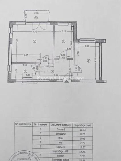 Apartament 2 camere decomandat etajul 1 ,Avantgarden 3 - 7