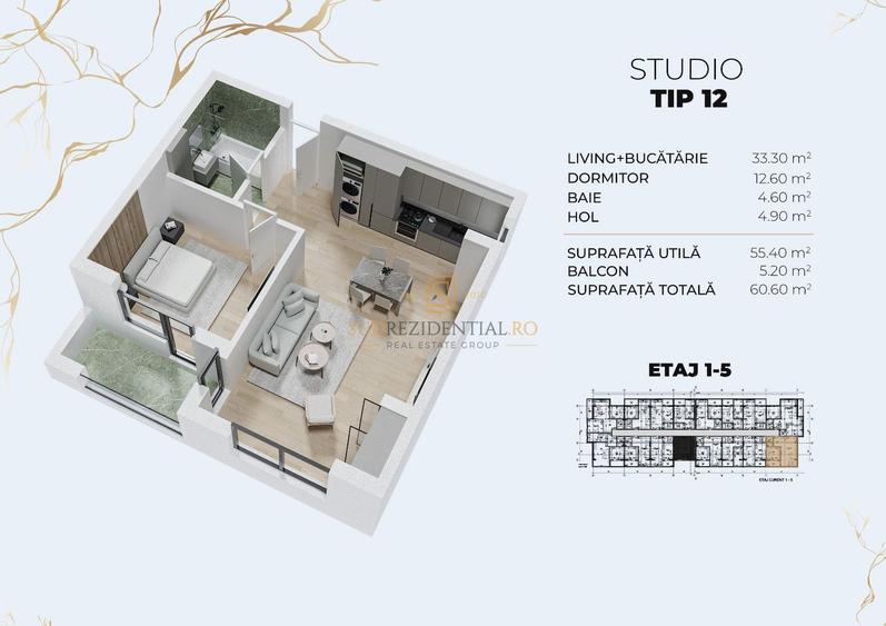 Apartament in zona metrou Berceni - bloc nou, finisaje moderne