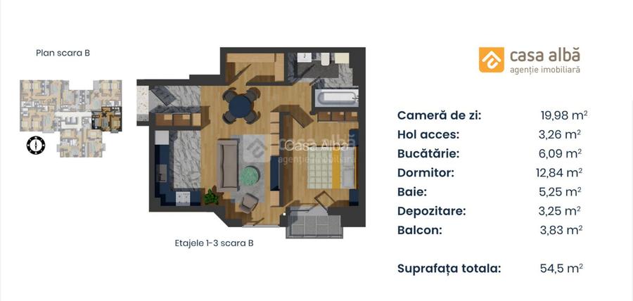 PROIECT NOU | apartament 2 camere LA CHEIE | Pacurari - Alpha Bank - 9