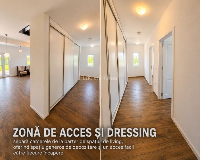 Casă P+M în Săcălaz | 5 dormitoare + living | 3 băi | 213 mp construiți | 640 mp - 2