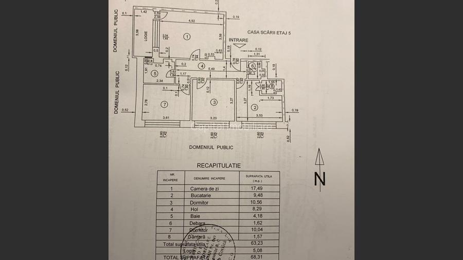 Apartament 3 cam. bloc cu lift, loc de parcare, Stomatologie - 8