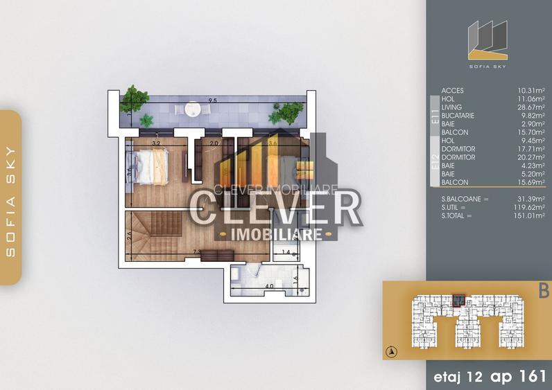 Apartament Duplex 3 Camere 700m Metrou Nicolae Teclu - 2