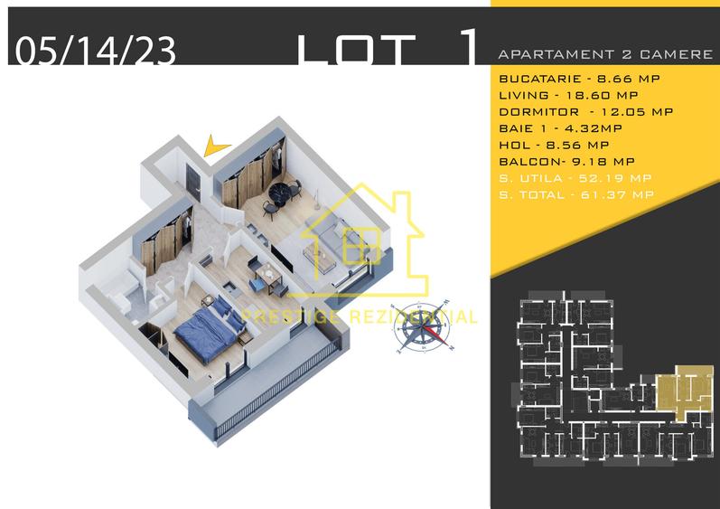 Apart.FINALIZAT bloc nou-2 Camere-62mp-bloc Premium-Titan-Pallady