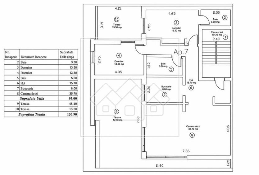 Penthouse cu 2 terase si loc de parcare - Selimbar, Sibiu - 1